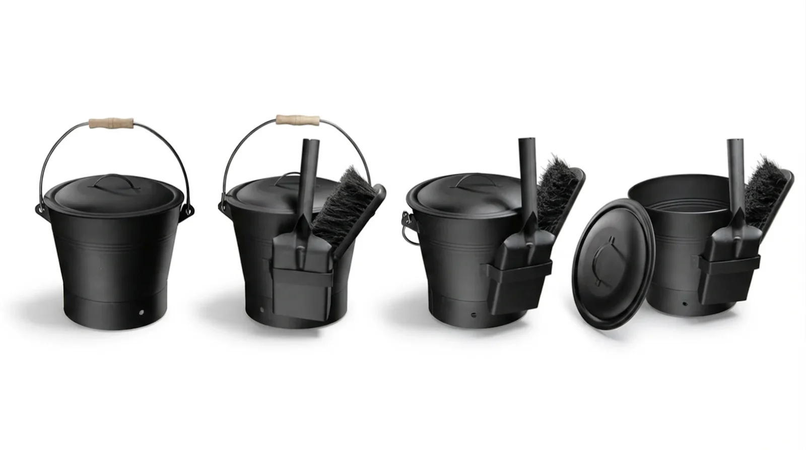 Ascheeimer Packshot in verschiedenen Positionen TTL Bavaria