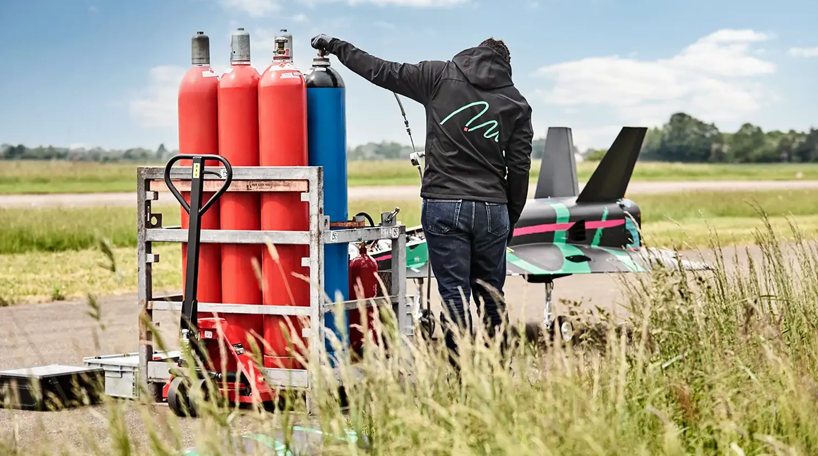 Destinus Testflug Prototyp Startvorbereitungen