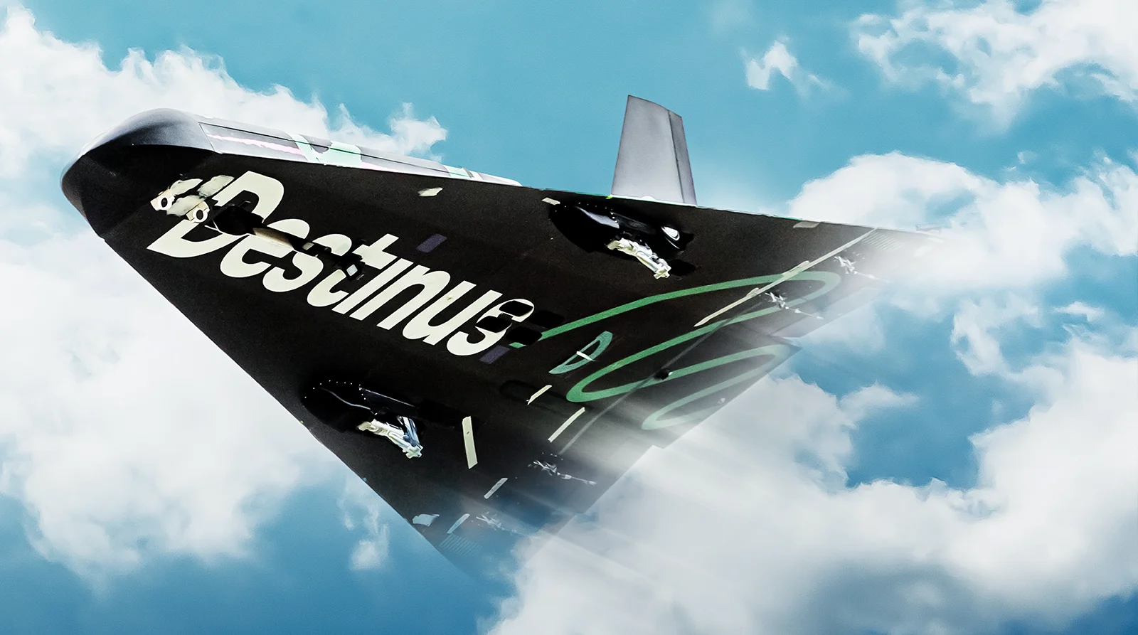 Destinus Testflug Prototyp Luftaufnahme