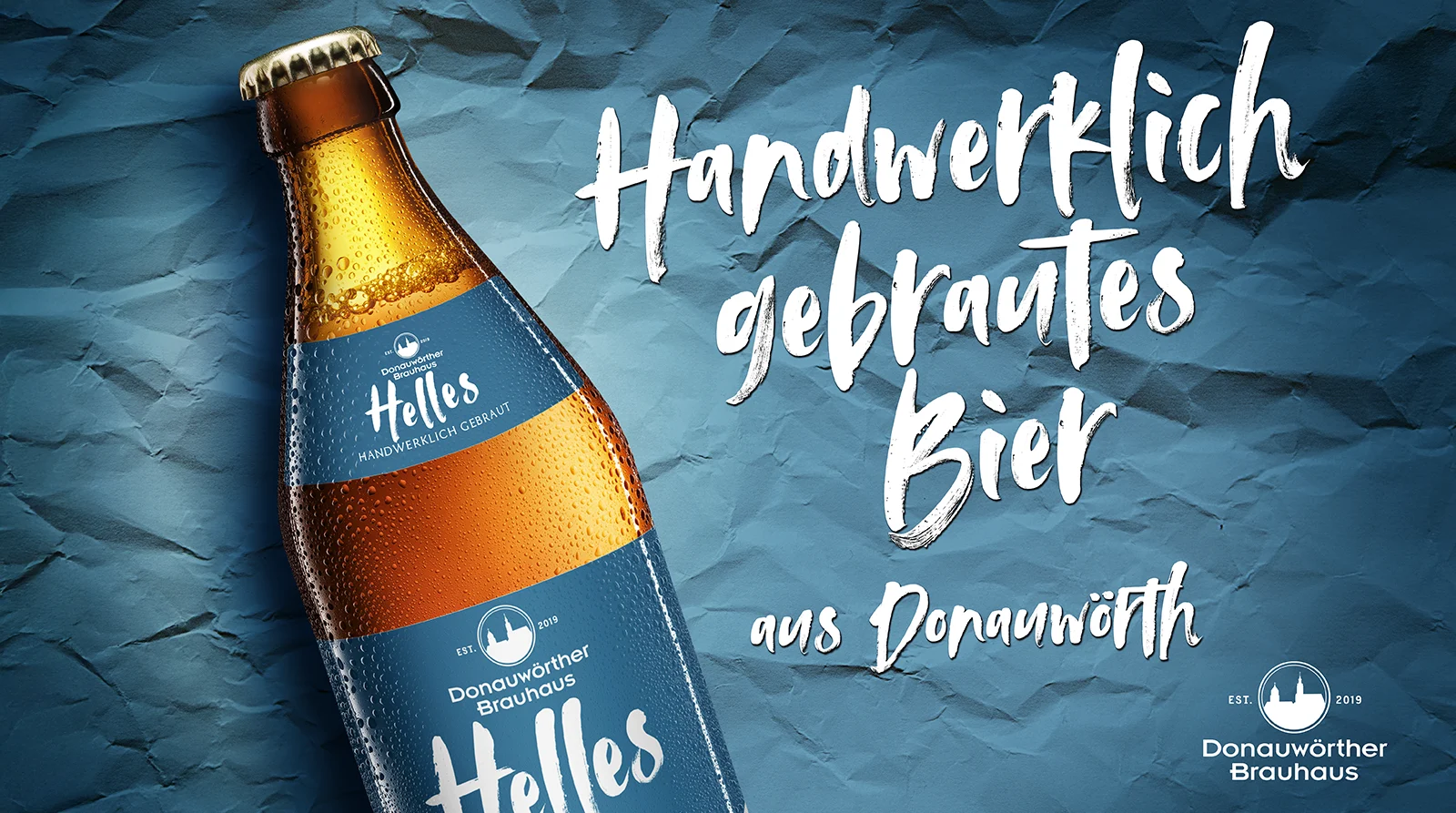 Donauwörther Brauhaus Helles Bier Anzeige