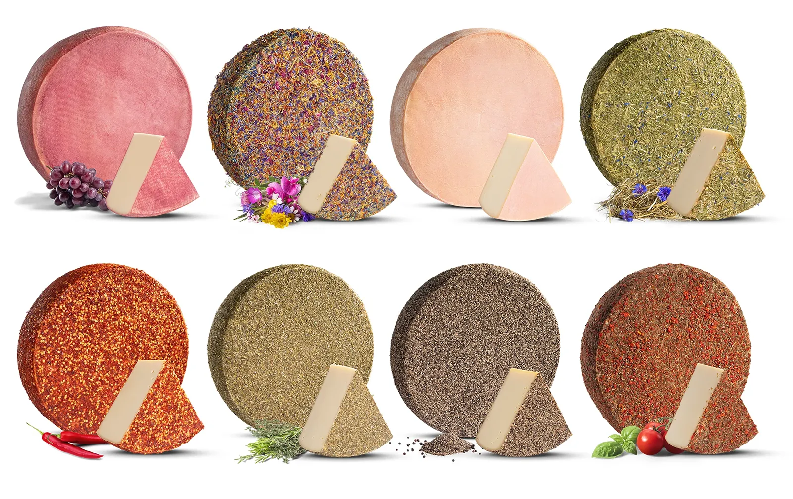 Käsesortiment Packshots Käserei Reissler