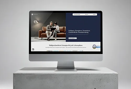 Kaufmann Finanz webdesign